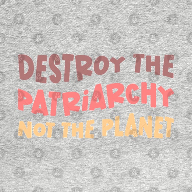 Destroy The Patriarchy Not The Planet by Pridish
